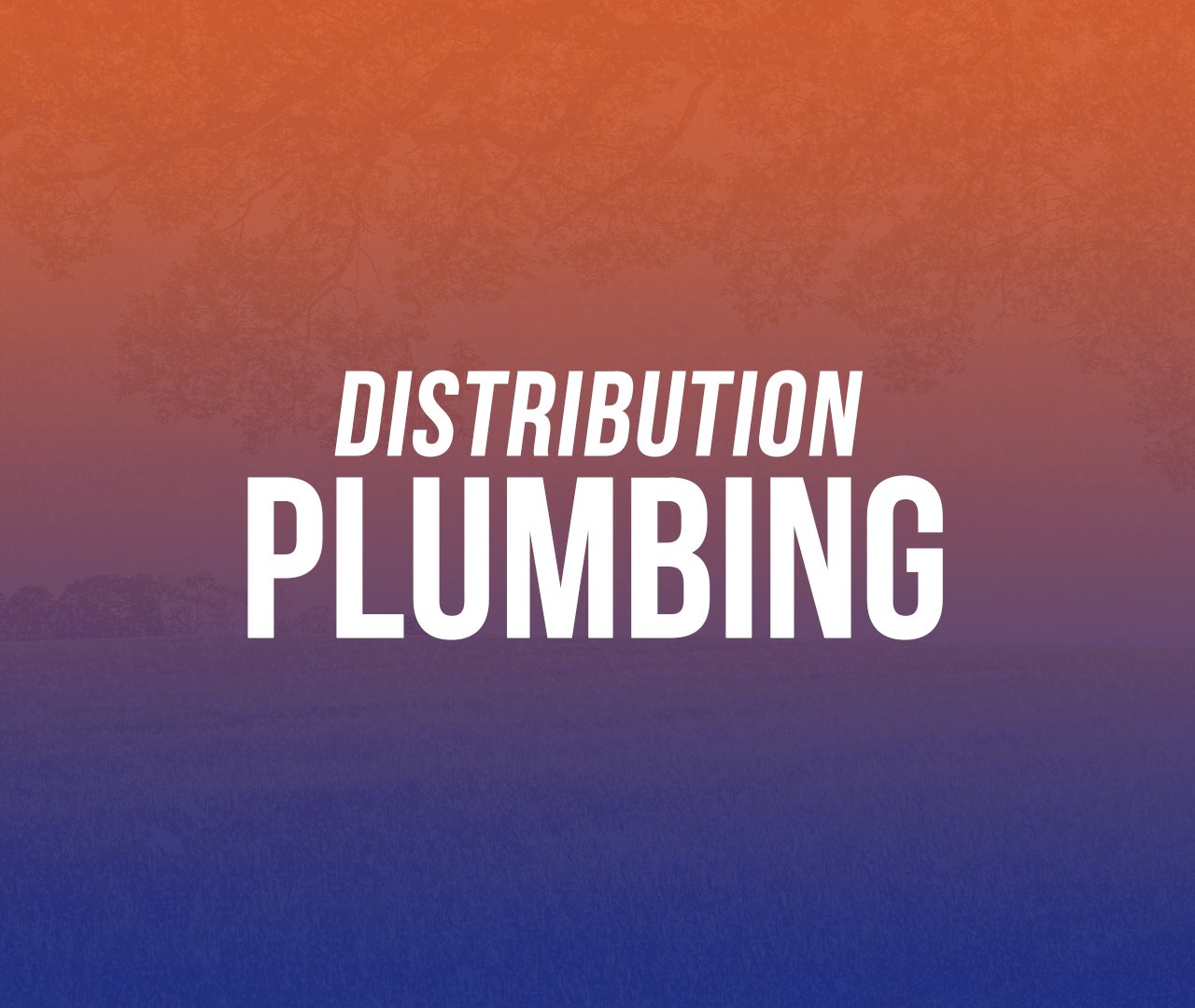 Distribution Plumbing